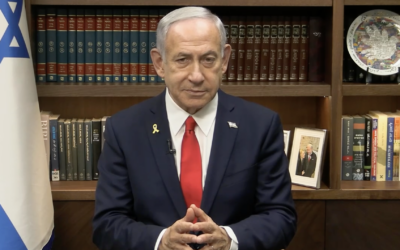 Le Premier ministre Benjamin Netanyahu faisant une déclaration vidéo en hébreu, le 22 juin 2025. (Crédit : Capture d'écran/GPO)